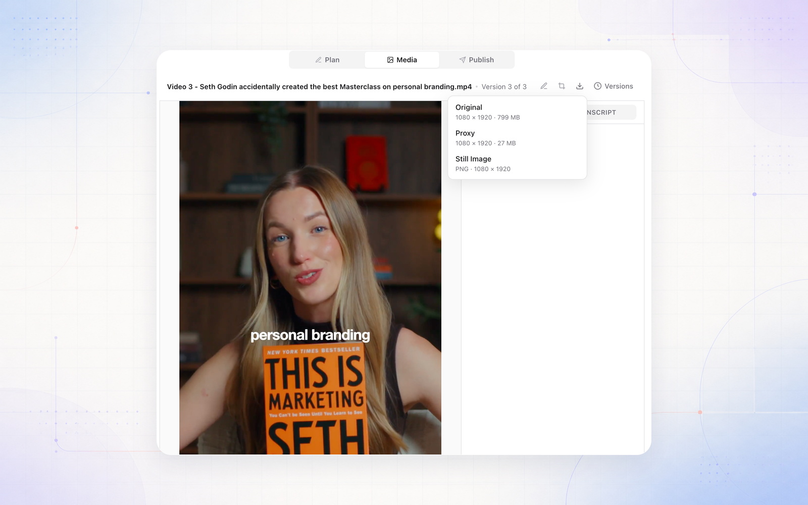 Faster video review with automatic proxy files