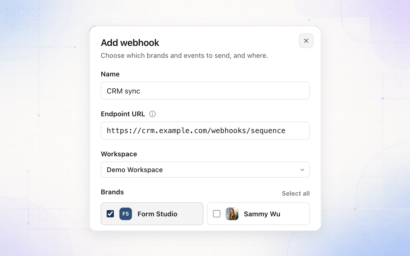 Sequence API and webhooks