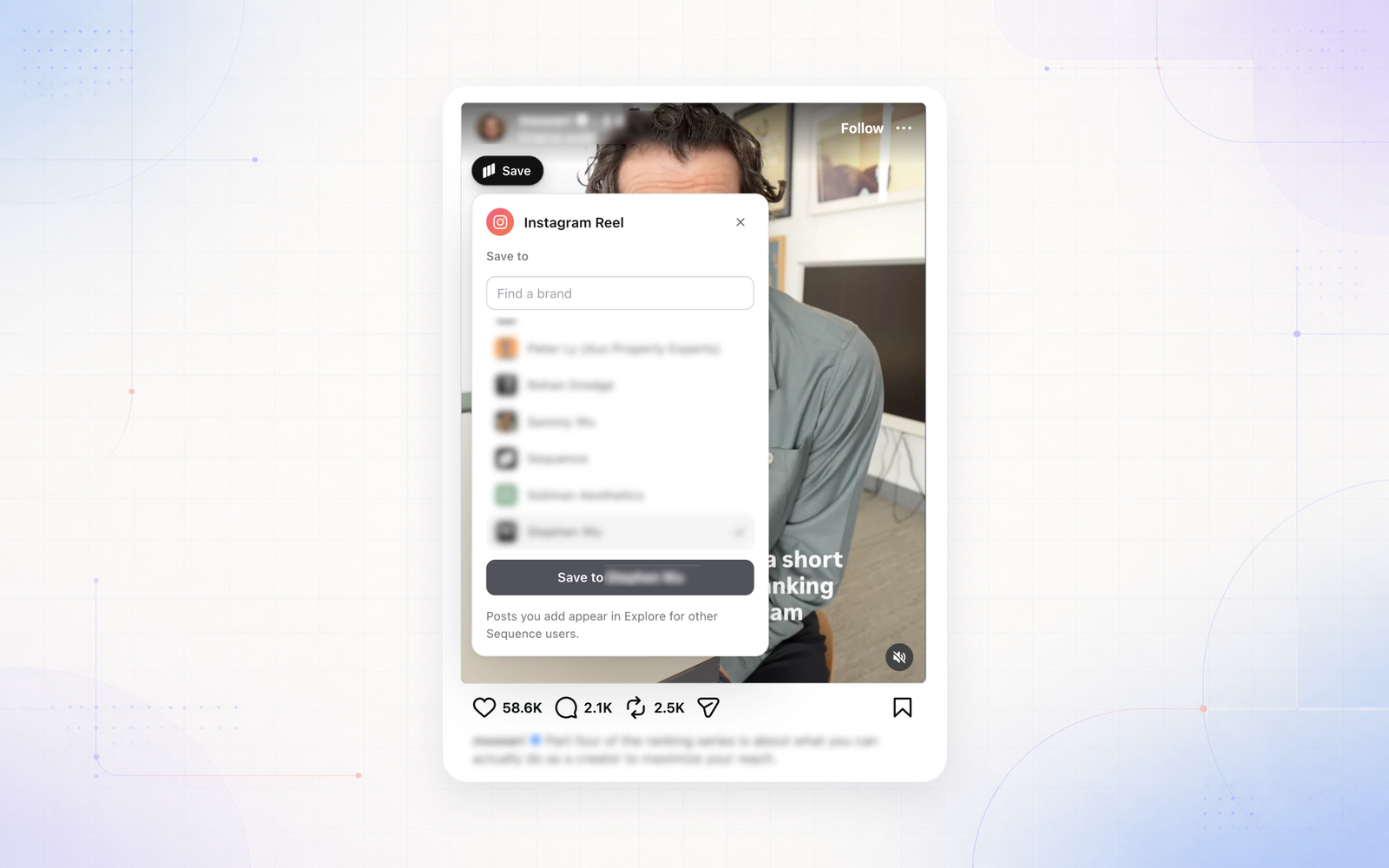 Save posts to Inspiration with the Chrome extension